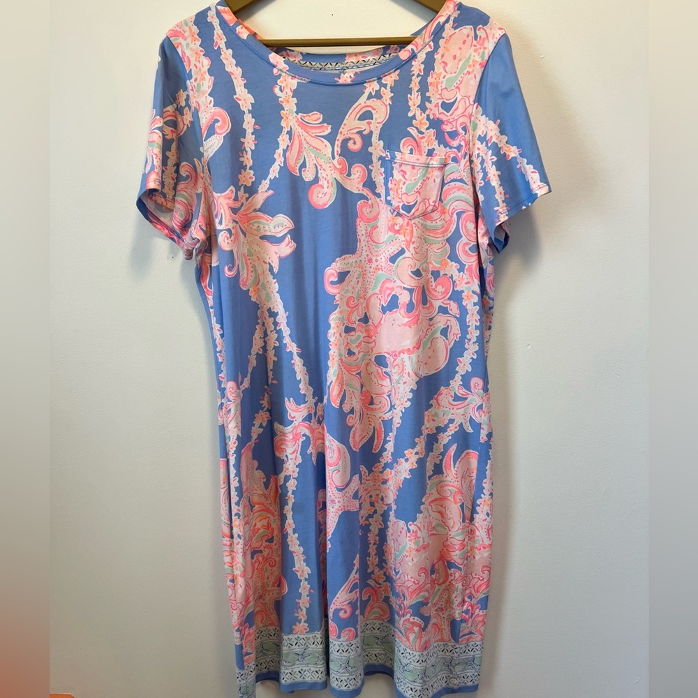 Lilly Pulitzer Blue and Pink  Dress